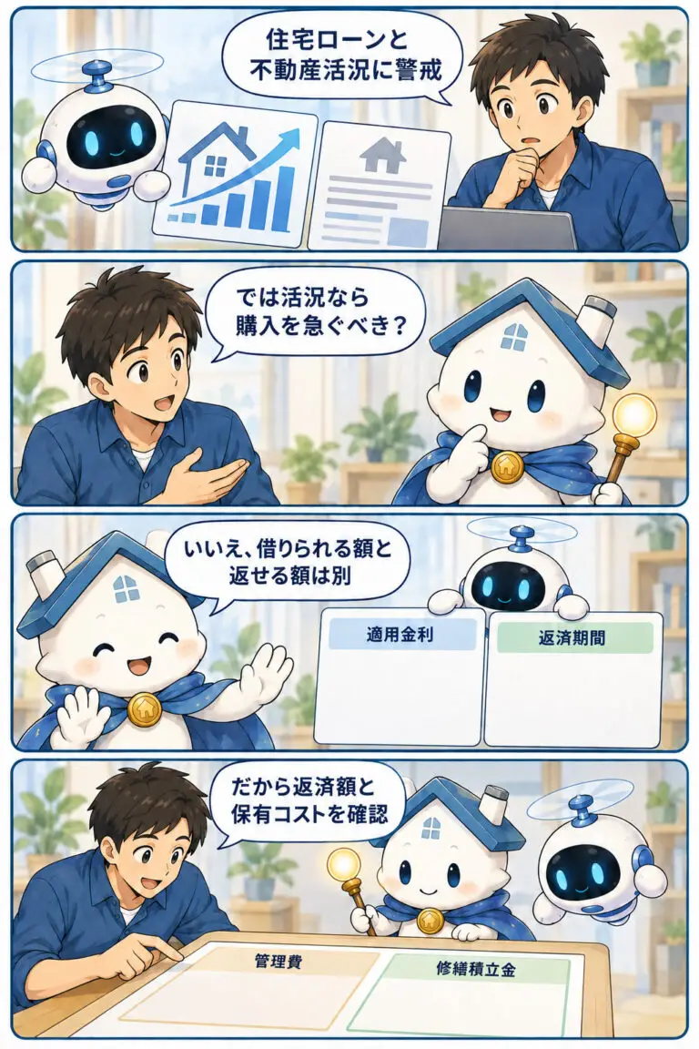housing-loan-real-estate-market-caution-manga